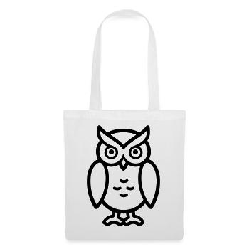 Owl - Tote Bag - white - Front
