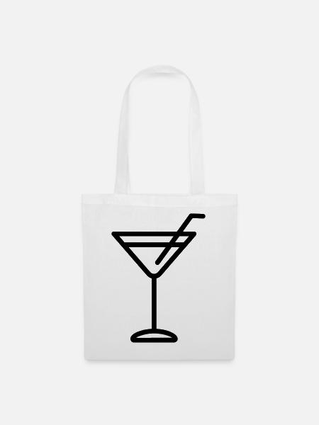 Cocktail - Stoffbeutel - Weiß