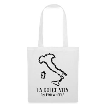 Italy Cycling Dolce Vita Shirt - Tote Bag - white - Front