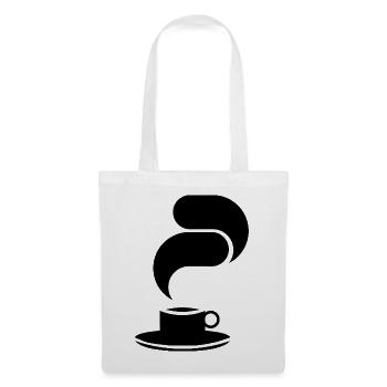 Black Coffee Mug – Minimalist Illustration - Tote Bag - white - Front