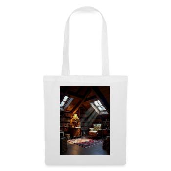 Dachboden-Leseoase im Warmlicht - Tote Bag - white - Front