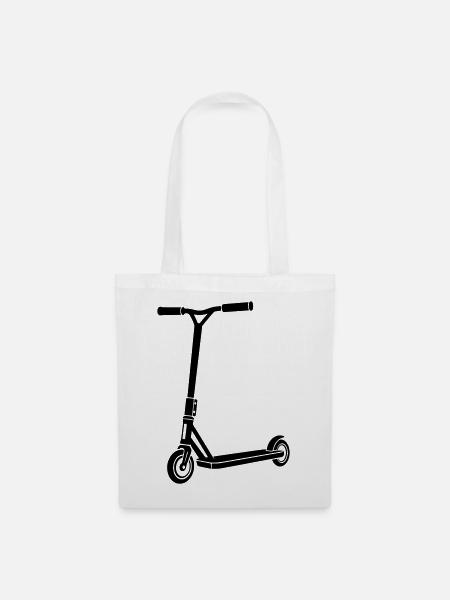 Stunt-Scooter - Stoffbeutel - Weiß