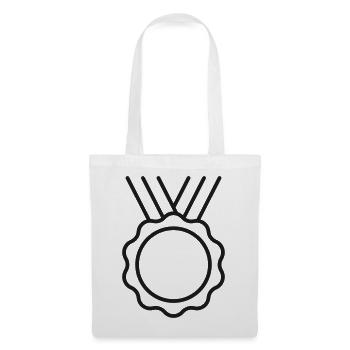 Medaillenabzeichen-Symbol - Stoffbeutel - Weiß - Vorne