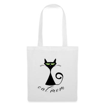 Katze Mama - Stoffbeutel - Weiß - Vorne