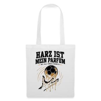Handballer Geschenk – Harz statt Parfüm - Stoffbeutel - Weiß - Vorne