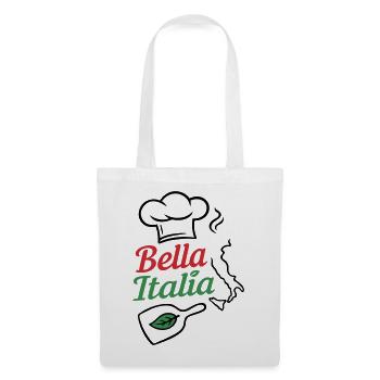 Bella Italia – Italien Liebe & Dolce Vita - Stoffbeutel - Weiß - Vorne