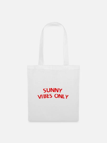Nur sonnige Vibes - Stoffbeutel - Weiß