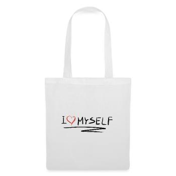 ich liebe mich selbstliebe herz - Stoffbeutel - Weiß - Vorne