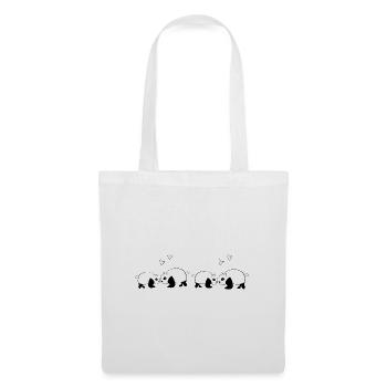 Panda Pattern Animal Love Animals Line - Tote Bag - white - Front