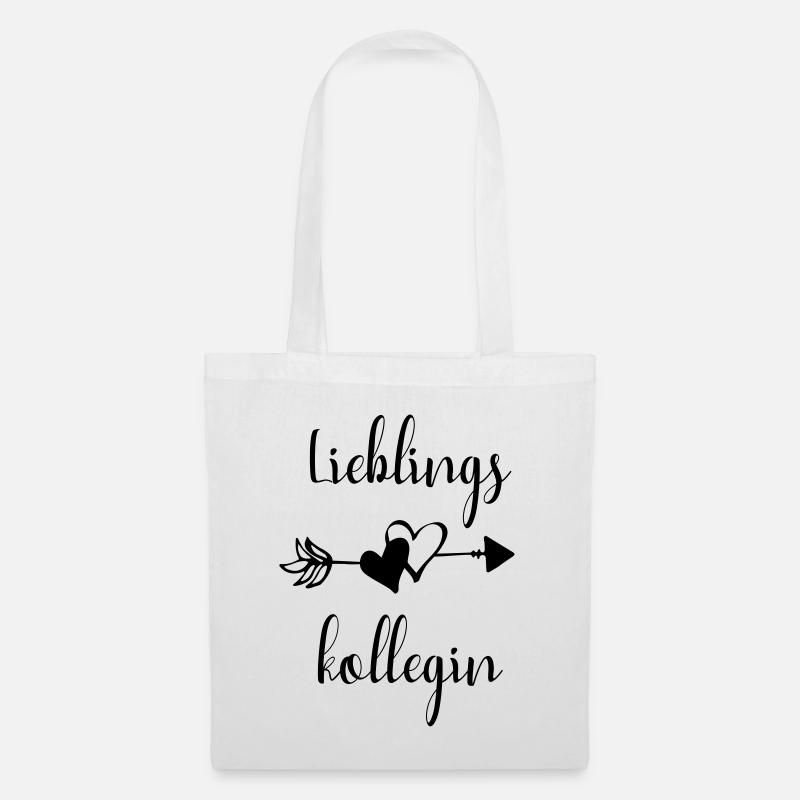 Lieblingskollegin Kollegin Team Spruch Geschenk - Stoffbeutel - Weiß