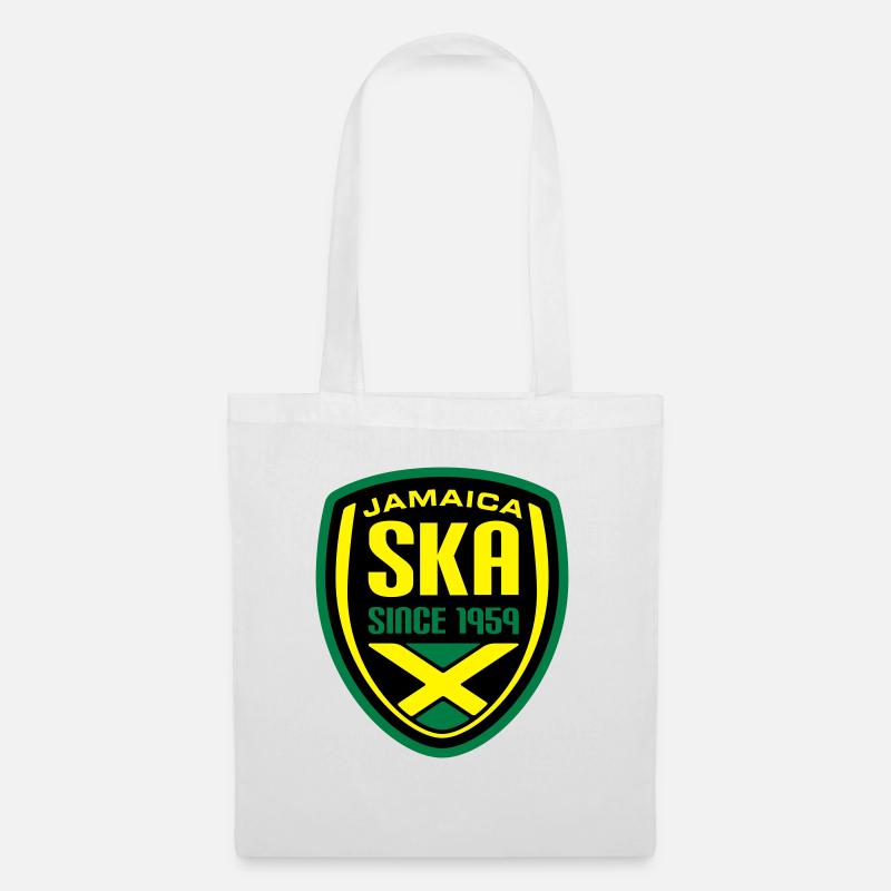 Ska Wappen Jamaica 3C - Stoffbeutel - Weiß