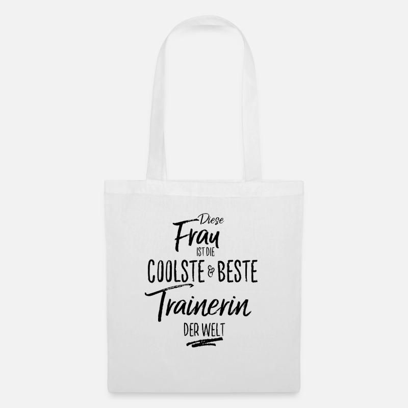 trainerin - die Beste (s) - Stoffbeutel - Weiß