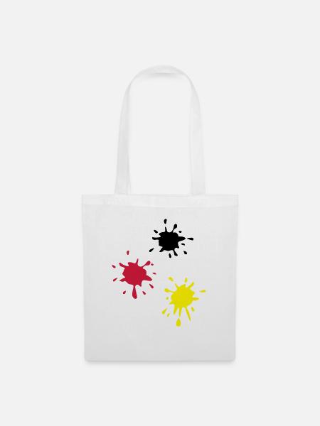 Kunst, Klecks, kunstklecks (super cheap!) - Stoffbeutel - Weiß