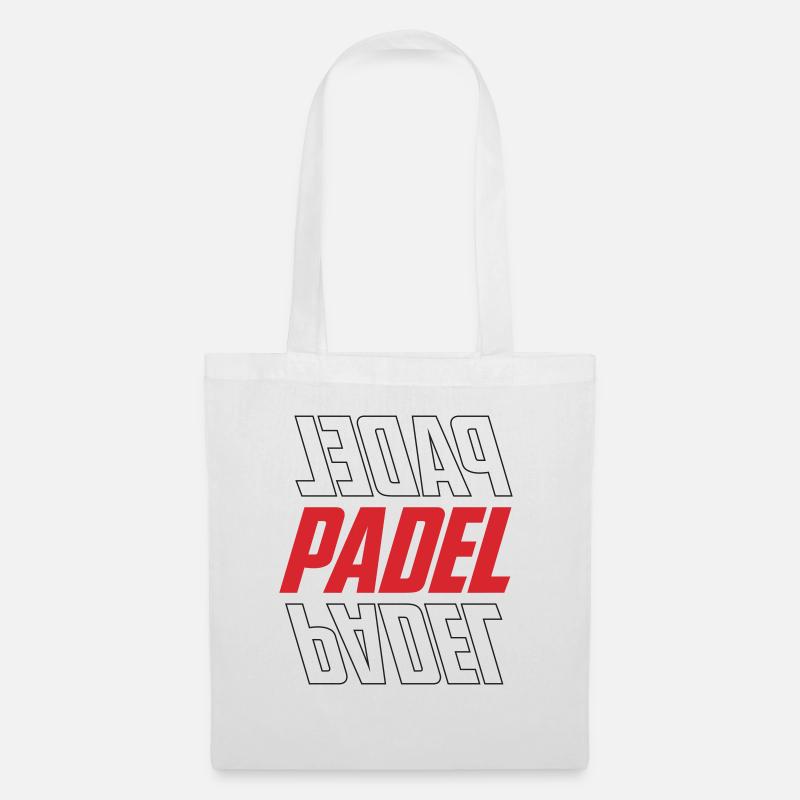 PADEL - Stoffbeutel - Weiß