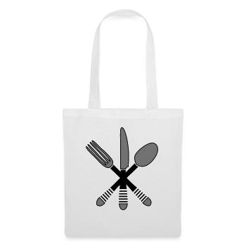 Cuisine couverts 2 - Sac en tissu - blanc - Devant