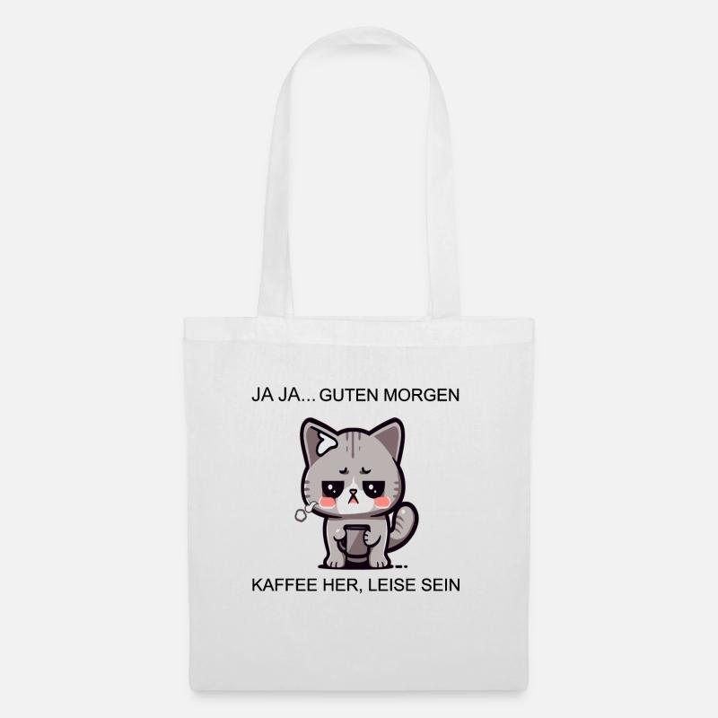 Coffecatfinal - Stoffbeutel - Weiß
