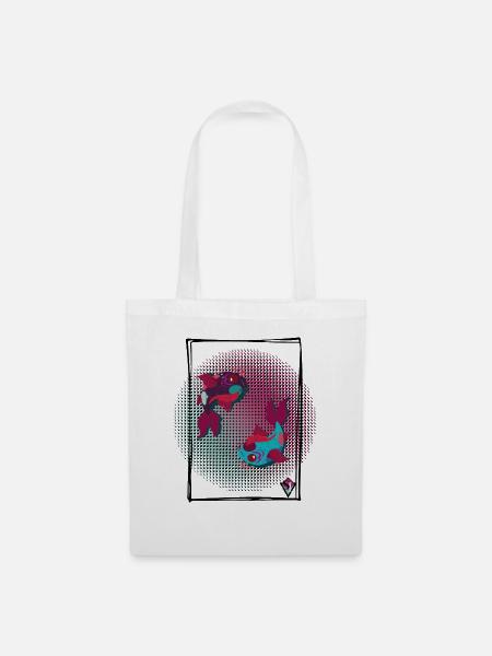 Yin Yang Koi - Stoffbeutel - Weiß