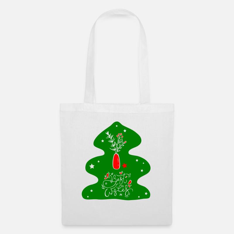 Tannenbaum - Stoffbeutel - Weiß