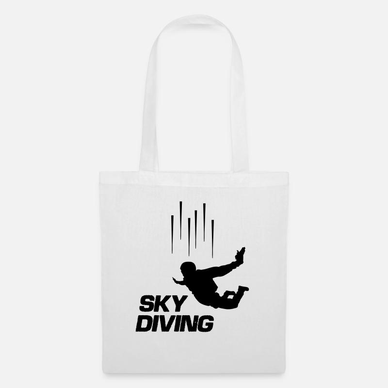 sky diving - Stoffbeutel - Weiß