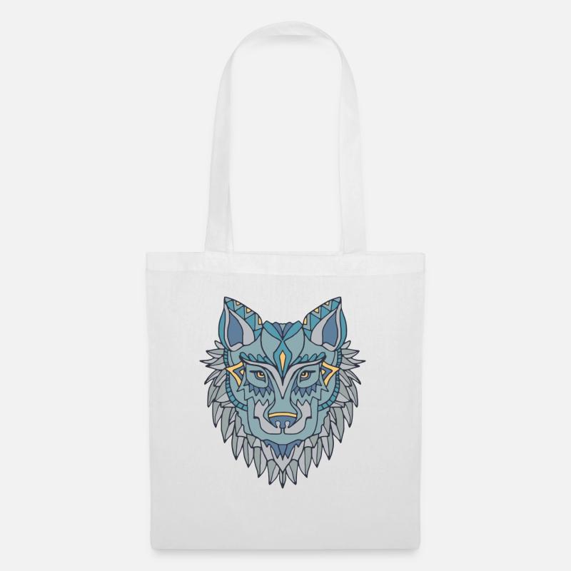 Wolf - Stoffbeutel - Weiß