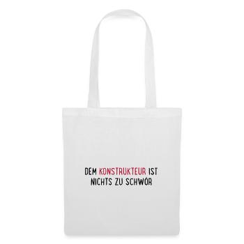 konstrukteur - Stoffbeutel - Weiß - Vorne