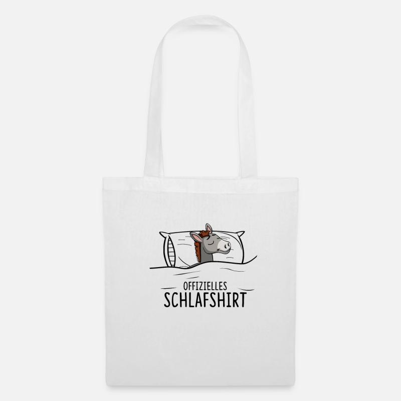 Offizielles Schlafshirt Esel - Stoffbeutel - Weiß