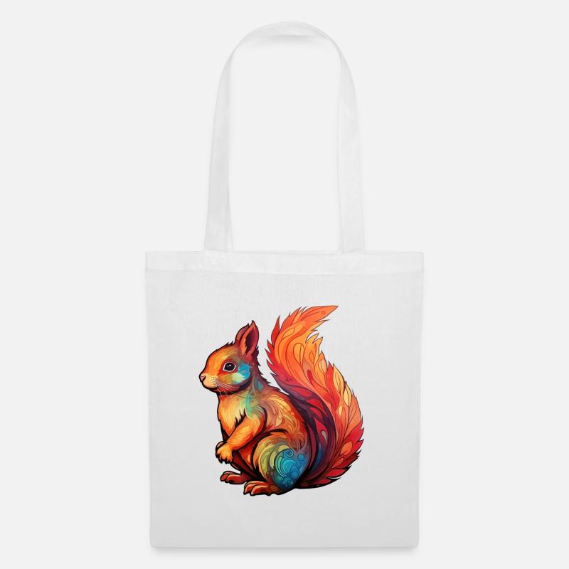 Écureuil - Sac en tissu - blanc