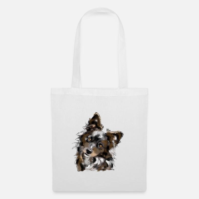 Australian Shepherd - Stoffbeutel - Weiß