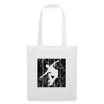 Skateboarder Skateboard Skater Skate Skateing - Tote Bag - white - Front