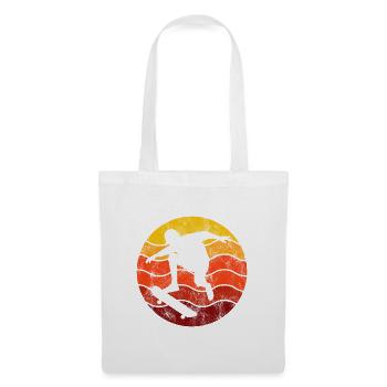 Skateboarder Skateboard Skater Skate Skateing - Sac en tissu - blanc - Devant