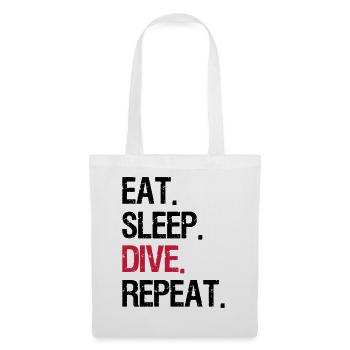Mangez Sommeil Répéter Plongée - Sac en tissu - blanc - Devant