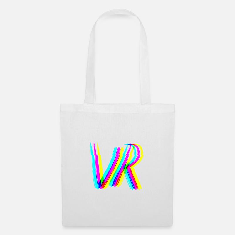 vr 3d effect virtual reality gaming gambling - Tote Bag - white