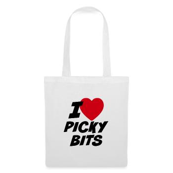 J’adore les morceaux difficiles - Sac en tissu - blanc - Devant