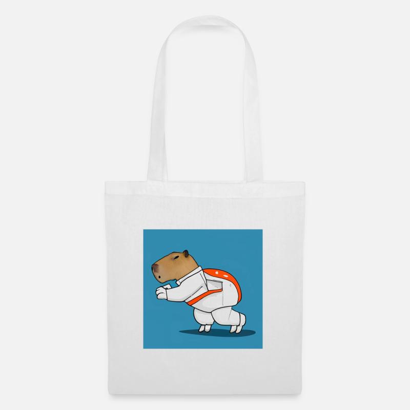 Capybara astronaut - Tote Bag - white