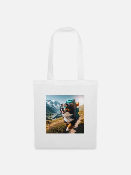 Berner Sennenhund - Stoffbeutel - Weiß