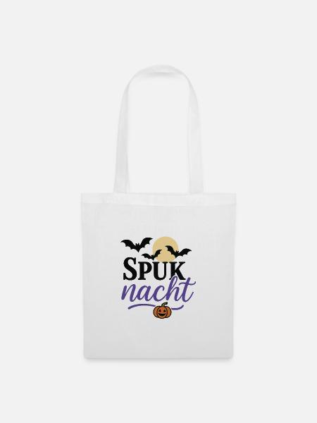 Spuknacht Halloween Design - Stoffbeutel - Weiß