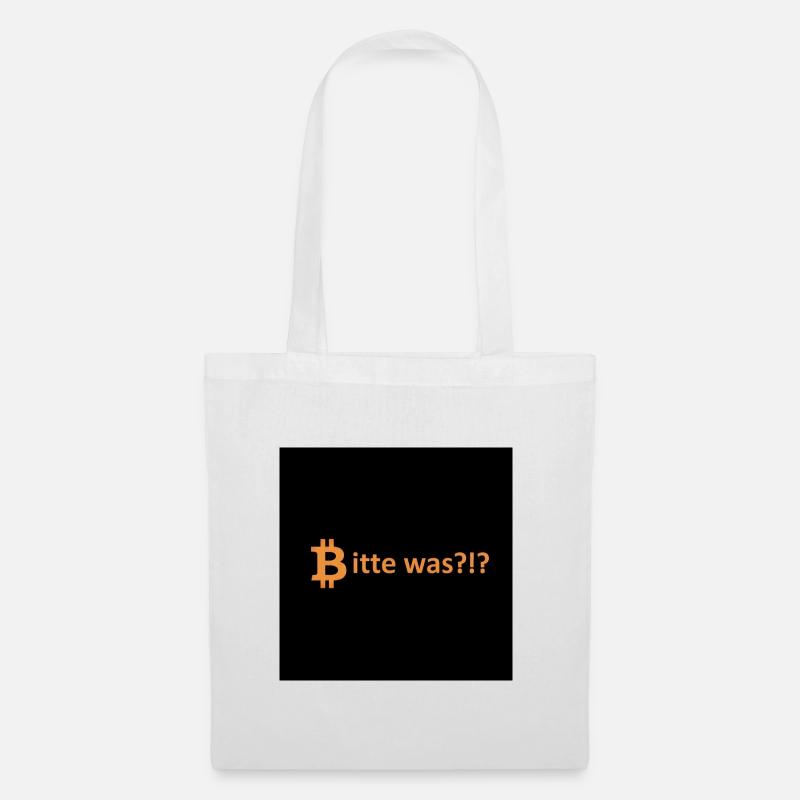 Bitcoin s’il vous plaît que dire - Sac en tissu - blanc