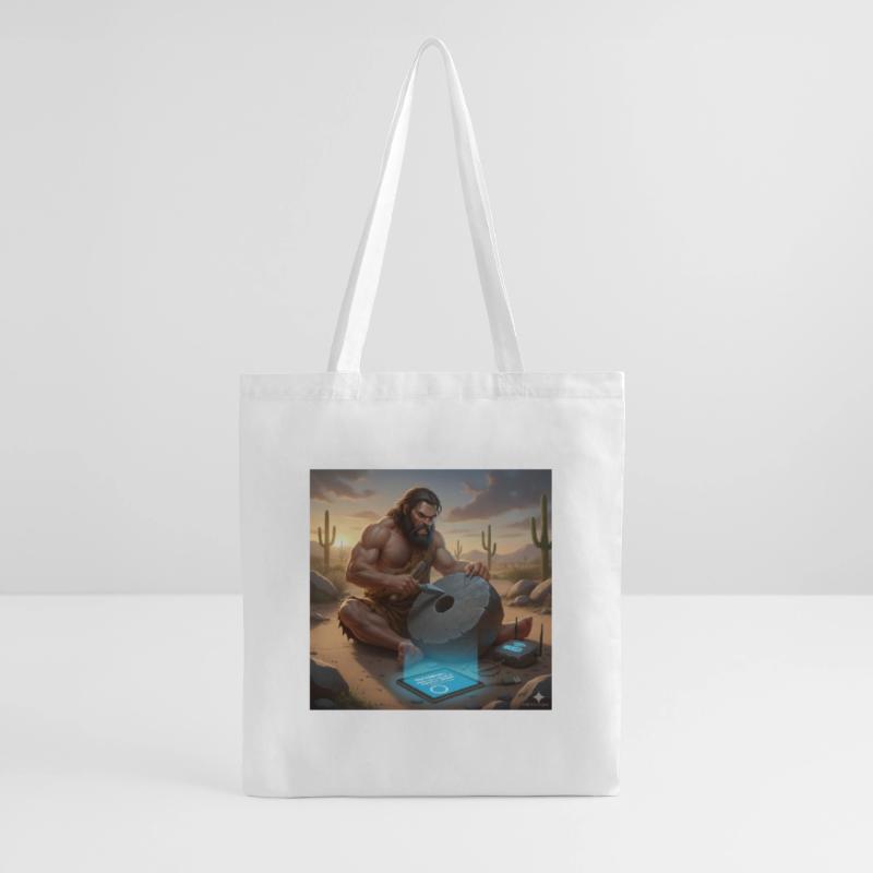Caveman Tech Support - The First Tutorial Tote Bag