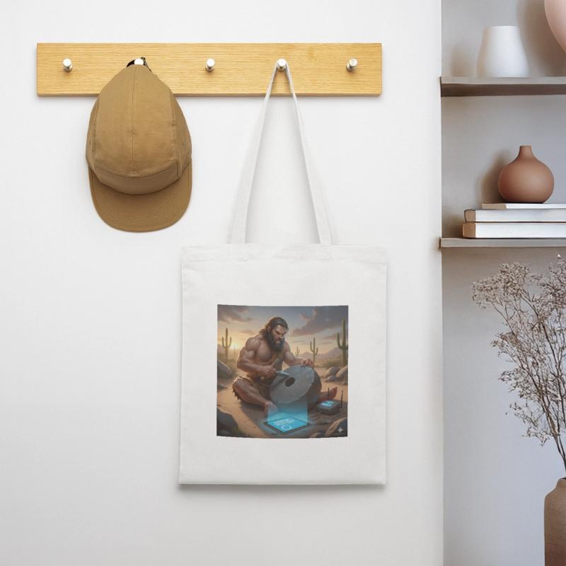 Caveman Tech Support - The First Tutorial Tote Bag