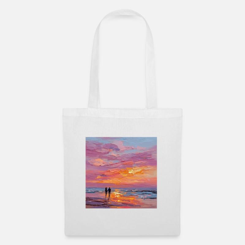 sunset - Tote Bag - white