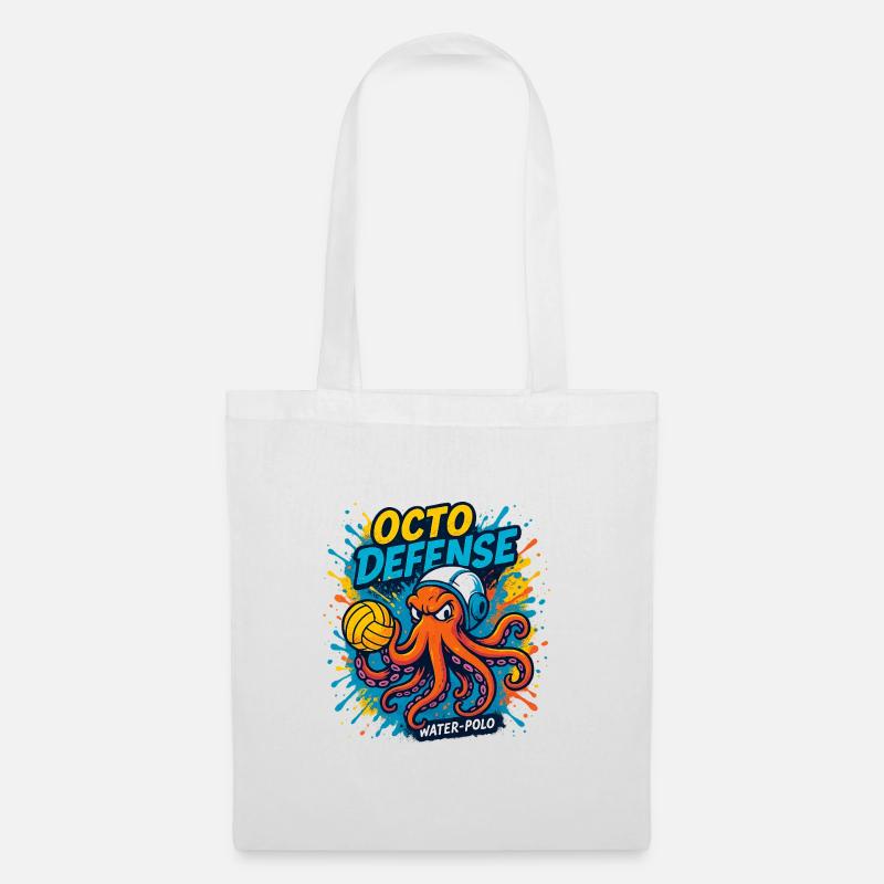 OctoDefense Wasserball - Stoffbeutel - Weiß