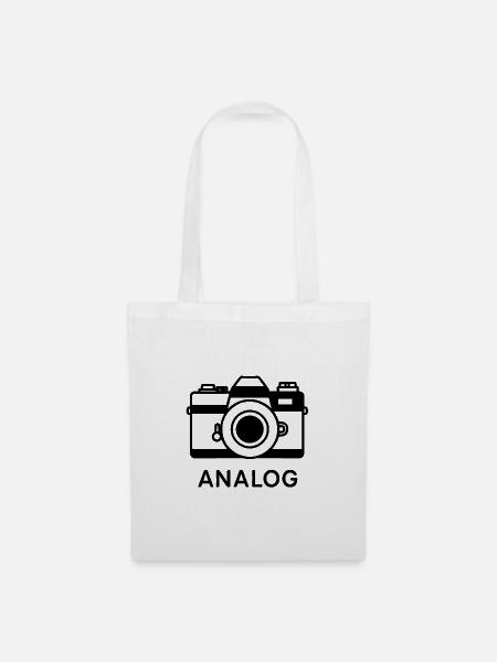 analoge Fotografie - Stoffbeutel - Weiß