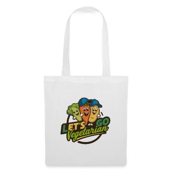 Healthy, vegan, vegetarian, animal welfare - Tote Bag - white - Front