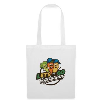 Healthy, vegan, vegetarian, animal welfare - Tote Bag - white - Front
