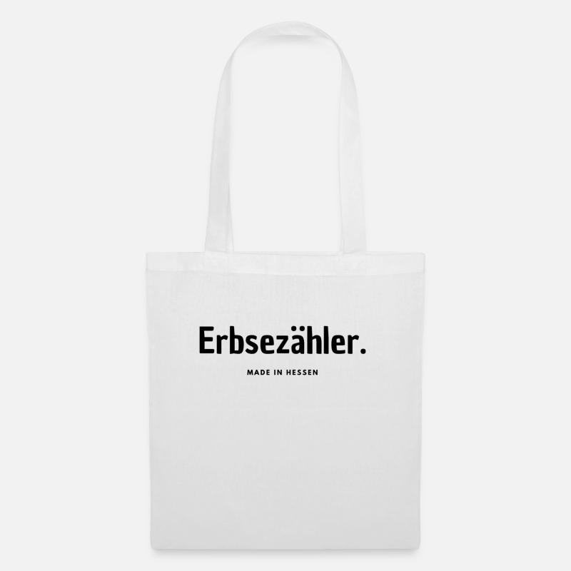 Erbsezähler - Stoffbeutel - Weiß