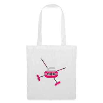 Curling Curling Curling Stone Curler - Tote Bag - white - Front