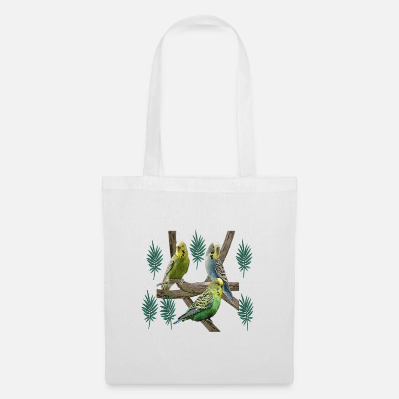 Budgerigar - Tote Bag - white