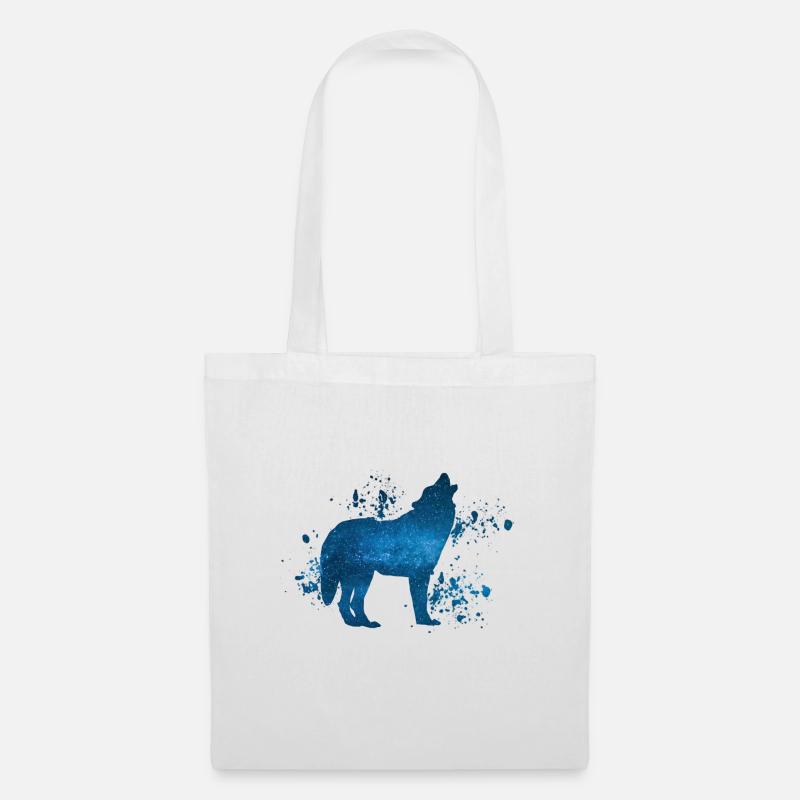 Wolf - Stoffbeutel - Weiß