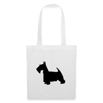 black scottish terrier - Tote Bag - white - Front