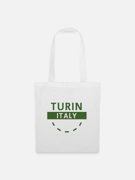 Turin Italien Emblem - Stoffbeutel - Weiß